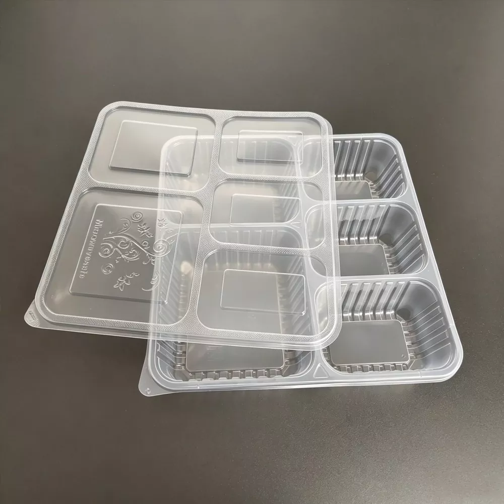 Portapranzo in plastica riutilizzabile con scomparti